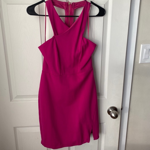Express Fuchsia halter dress - Picture 9 of 9